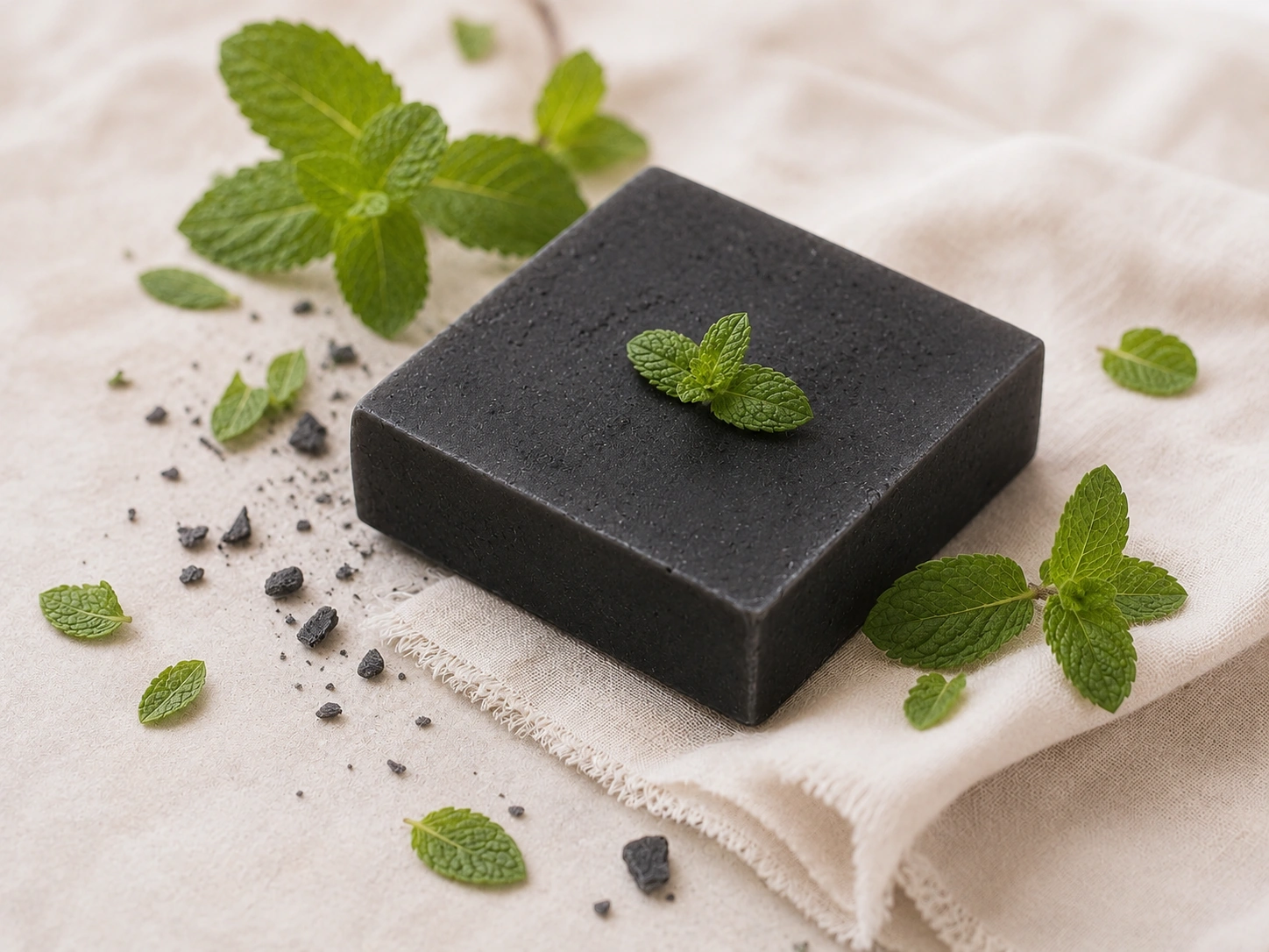 Charcoal Peppermint Soap